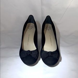 Isaac Mizrahi Live! Black Wedge Heels